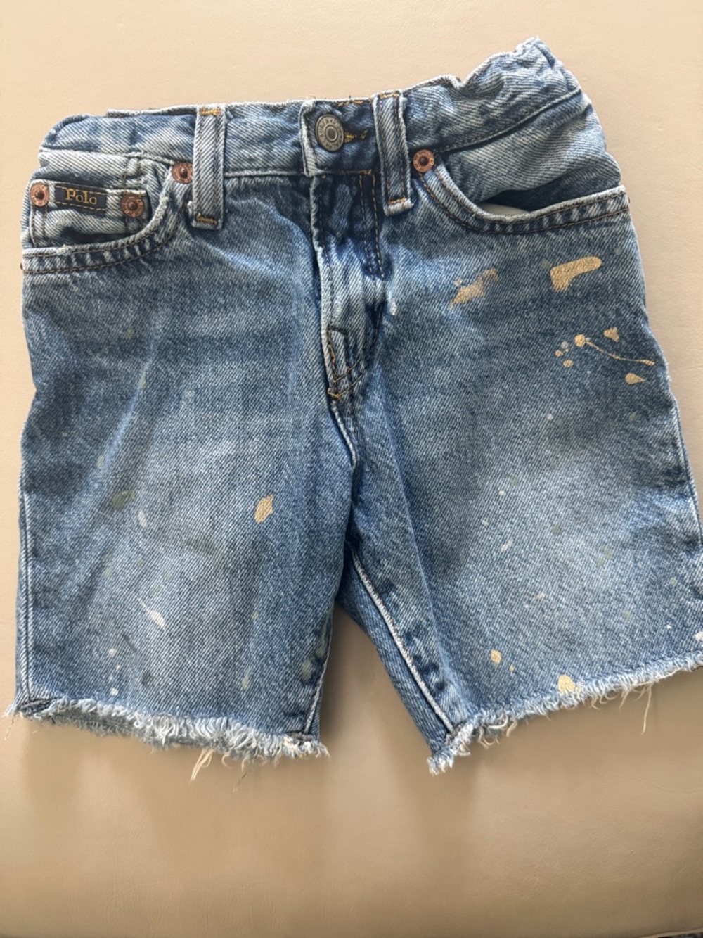 Polo by Ralph Lauren Boys Blue Distressed Denim Shorts